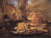 Nicolas Poussin E-cho and Narcissus oil painting picture wholesale